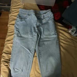 High waisted skinny jeans